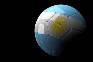 Agentina soccer ball on dark background