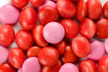 Red and pink candy