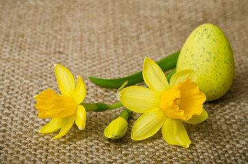 Easter decoration with eggs