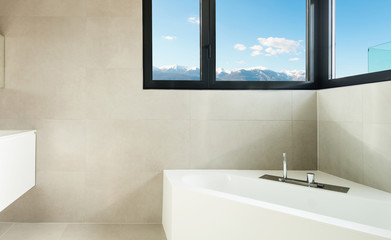 Modern bathroom, interior of a new house