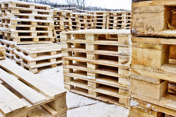wooden pallets