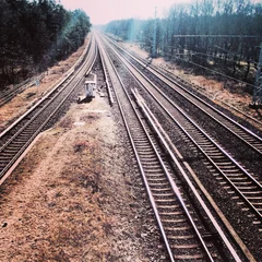 Foto op Plexiglas железная дорога © Irina84