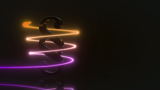 Lichtstrahl um Paragraphen