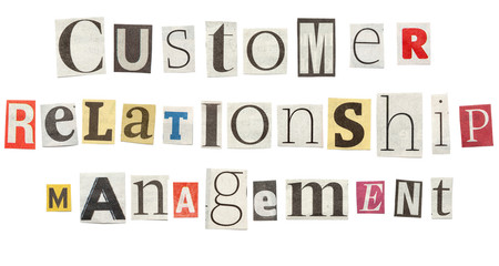 Customer Relationship Management, Cutout Newspaper Letters