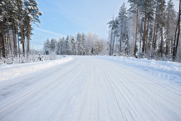 road in winter