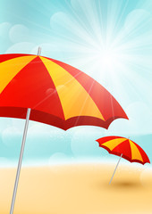 Obraz na płótnie Canvas Summer beach background for Your design