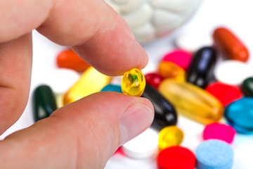 Colorful pills