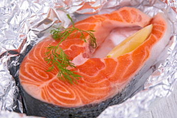 raw salmon