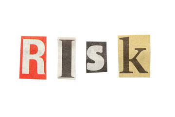 Risk, Cutout Newspaper Letters