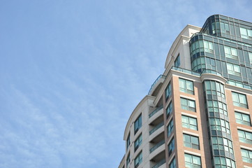 Building and sky background