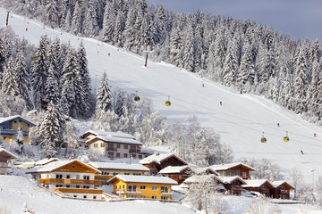Ski piste Alps