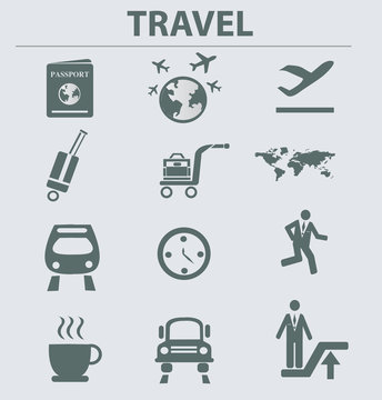 Travel icons,vector