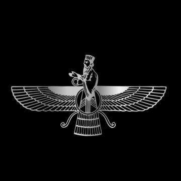 Faravahar- Symbol of Zoroastrianism Religion