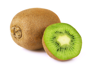 Ripe kiwi isolated