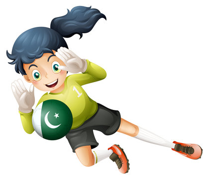 A soccer player from Pakistan