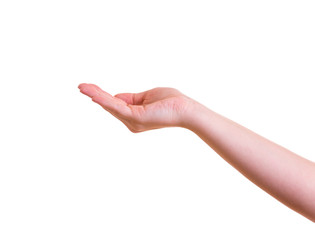 Hand bittet