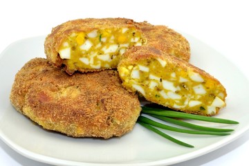 pork chops with eggs