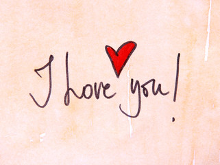 I love you note