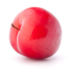 Sweet plum isolated on white background cutout