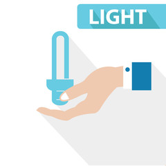 Light concept,vector