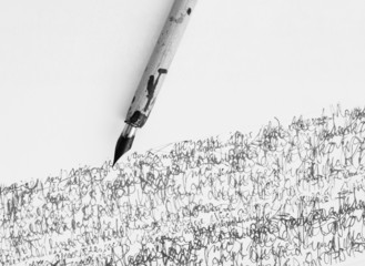 Feder und Kalligraphie