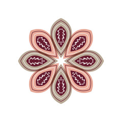 flower patterns on the petals, pink