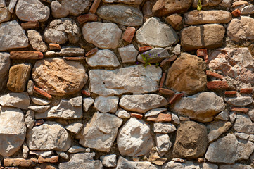 Antique  brick wall