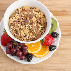 Muesli cereal with fruit