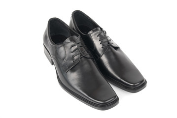 Pair of man's black shoes