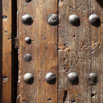 Detalle textura puerta antigua