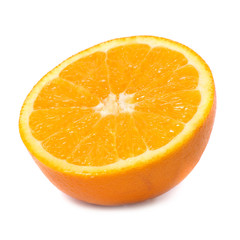 Half of juicy orange