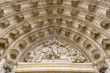 Detail of cathedral of Seville