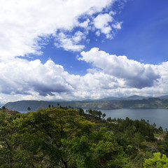 Fototapeta na wymiar Hills Around Lake Toba.