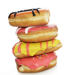 Collection Of  Colorful Donuts