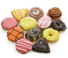 Collection Of  Colorful Donuts