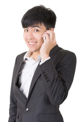 Asian businessman use smart phone