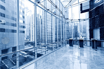 empty hall in the modern office building.