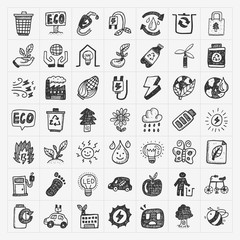 doodle eco icons