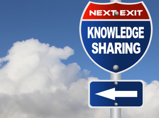 Knowledge sharing road sign