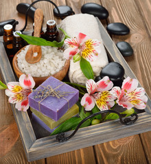 Soap and flowers