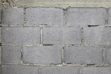 Brick wall in construction texture
