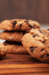 Cookies on a wooden board