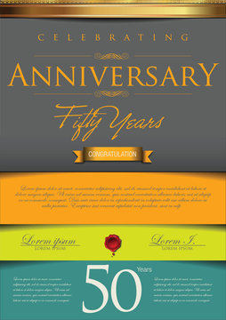 Anniversary colorful background