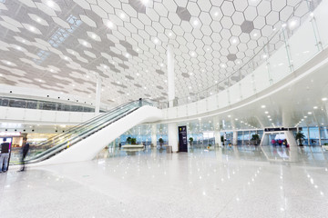 interior of the modern building - obrazy, fototapety, plakaty