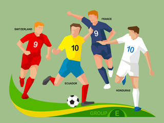 Soccer Players 2014 Group E