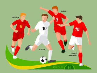Soccer Players 2014 Group H