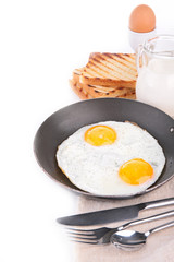 fried egg and toast