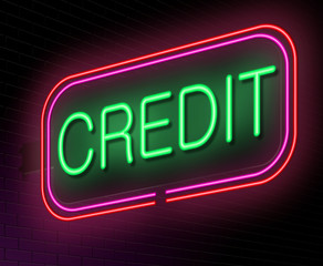 Credit concept.