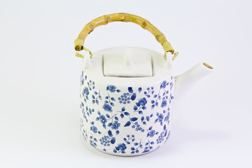 The classic teapot on white background