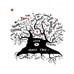 Family tree sketch for your design